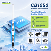 Pâte thermique en silicone SIRNICE CB1050, conductivité thermique 5.0 W/m K, haute performance, pour CPU, GPU, ASIC, en seringue