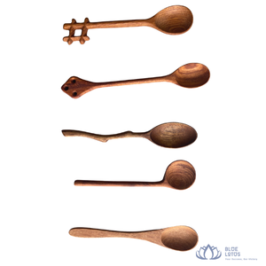 [MEJOR VENDIDO] |   Cuchara de madera artesanal para café, té, especias, miel, para remover y comer, utensilio de cocina directo de Vietnam - Product Image 1