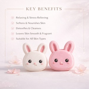 Bombes de bain artisanales aux herbes, infusées aux huiles essentielles biologiques, en forme de lapin, en vrac, écologiques, véganes, pour le spa - Product Image 4