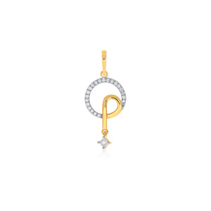 Pendentif circulaire élégant plaqué or avec design à boucles entrelacées et accentuation en forme de goutte pour bijoux de mode féminins - Product Image 1