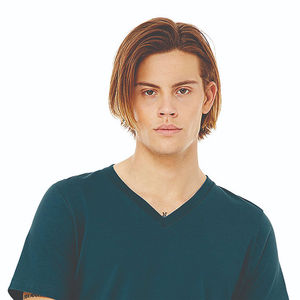 เสื้อยืดคอกลม OEM สีเขียวอมฟ้าเข้ม รุ่น Essential Unisex - ผ้าฝ้าย Airlume 100%, น้ำหนัก 4.2 ออนซ์, 32 เส้นด้ายเดี่ยว - Product Image 4