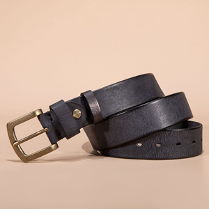 Ceinture en cuir de vachette de haute qualité pour homme, boucle en alliage à verrouillage automatique, longueur personnalisable, style business-casual, formel - Product Image 4