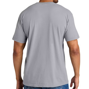 T-shirt décontracté d'été à manches courtes pour homme, 100 % coton biologique, léger, respirant, avec poche, personnalisable en gros - Product Image 6