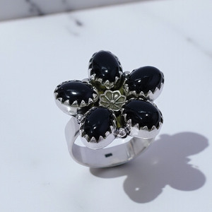 Natural Black Onyx Designer Gemstone <b>Ring</b> Original Handmade <b>925</b> <b>Silver</b> <b>Rings</b> Statement <b>Ring</b> Jewelry for Men and Women Bulk Women - Product Image 2