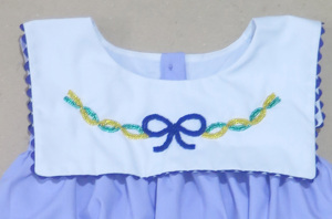 Vestido para niña, lindo vestido morado sin mangas para niñas, temporada de primavera, bordado con cuentas, poliéster/algodón, vestido de gala hasta la rodilla - Product Image 4