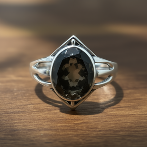 3.4 Gram Smoky Quartz <b>Crystal</b> <b>Ring</b> - Product Image 3