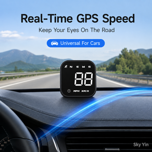 Affichage tête haute GPS HUD pour voiture, <span class=keywords><strong>compteur</strong></span> <span class=keywords><strong>de</strong></span> <span class=keywords><strong>vitesse</strong></span> G45 MPH KMH, boussole, alarme <span class=keywords><strong>de</strong></span> survitesse, luminosité automatique, accessoires universels pour véhicules - Product Image 3