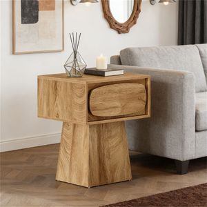 <b>Small</b> Side <b>Table</b> with Storage Drawers Tea or <b>Coffee</b> <b>Table</b> Nightstand - Product Image 1
