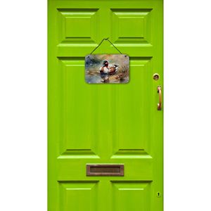 Multicolor NEW Canvasback Wall Door <b>Hanging</b> Prints Aluminum Metal Sign <b>for</b> Kitchen Wall <b>Bar</b> Bathroom Plaque <b>Home</b> Decor 8HX12W - Product Image 2