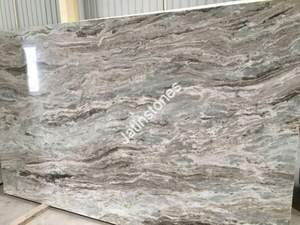 Panneau en pierre naturelle à texture ondulée en marbre brun fantaisie pour comptoir de cuisine, décoration murale, dalles de sol, design d'intérieur - Product Image 2