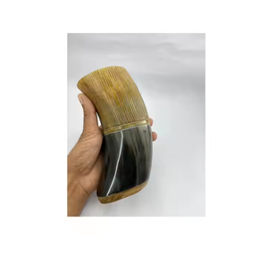 Cuerno de búfalo 100% de alta calidad, personalizado, natural, ecológico, cuerno vikingo para beber con tapa, impresión tipográfica, clásico, MULTI CRAFT - Product Image 5