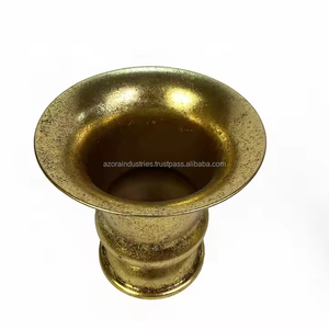 Lander Luxury Compota Boda Decorativo Oro Metal Florero Mesa Centro de mesa Florero por Azora Industries - Product Image 4