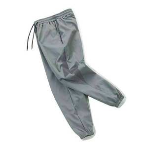 Hot Sale 100% Cotton Straight Casual Dark Mid Drawstring Breathable Eco-Friendly Lightweight <b>Summer</b> Men's <b>Trouser</b> Best Selling - Product Image 6