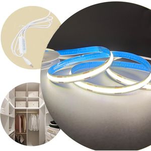 Bande lumineuse LED COB 1m blanche flexible USB avec fonction de gradation 5V pour rétroéclairage de meuble TV et éclairage de chambre - Product Image 3