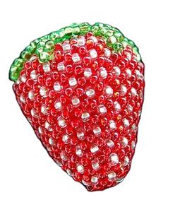 Llavero y accesorio para bolso con diseño de círculo de toros, bordado con cuentas de colores rojo y blanco, de la India. - Product Image 4