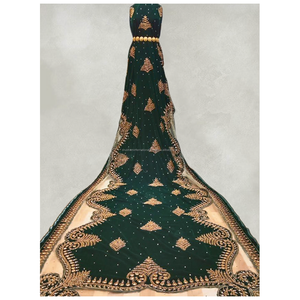 Ensemble de mariage Dirac somalien traditionnel rose de luxe avec des pierres de haute qualité et un motif exclusif complexe - Product Image 6