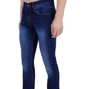 Custom Men Black Ripped Distresses Stretch Straight Denim Breathable Jeans - Product Image 3