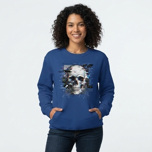 Sweat-shirt pour femme de haute qualité avec impression graphique moderne, construction confortable en polaire, impressions créatives - Product Image 1