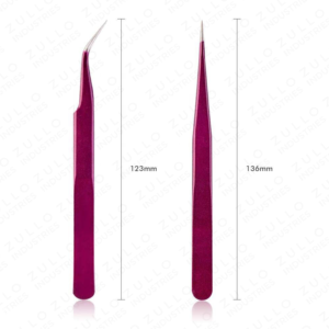 Professional Curve Straight Eyelash Tweezers Set Pointed Tip Isolation <b>Lash</b> Tools with Rexene Pouch Precision <b>Kit</b> - Product Image 2