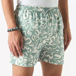 Shorts de Baño Estampados para Hombre, Estilo Urbano, con Logotipo Frontal, Secado Rápido, Cintura Elástica/con Cordón, Bolsillos, para el Verano - Product Image 1