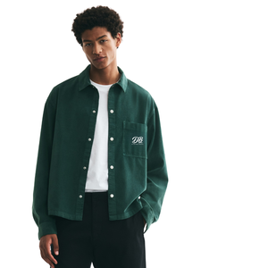 Chemise en flanelle coupe droite surdimensionnée pour homme, décontractée, à boutons, à manches longues, à carreaux, style streetwear, vente en gros - Product Image 1