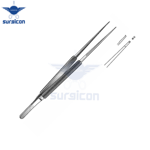 Pinzas de Sutura Microquirúrgicas Rectas de 15 cm / 6 Pulgadas con Dientes 1:2 y Punta de 0.6 mm, Instrumento Microquirúrgico de Acero Inoxidable para Trabajos de Precisión - Product Image 4
