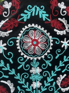 Chaqueta Bomber de Terciopelo para Mujer, Tejida a Mano con Diseño Floral, Forro de Algodón Bohemio Suzani, Estilo Étnico Vintage, Transpirable - Product Image 5