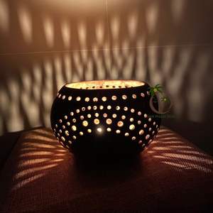 Lámpara de cáscara de coco de VIETNAM, lámparas de animales de coco, iluminación colgante de coco, decoración del hogar de coco - Product Image 6