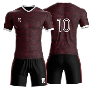Ensemble Maillot et Short de Football Personnalisé Unisexe Blanc Gris Or 10 Respirant 100% Polyester Taille Adulte Sublimation - Product Image 6
