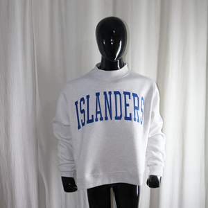 Sudadera Islander con Cuello Alto, Corte Regular, Tejido de Algodón, Unisex, Informal, para Otoño, con Estampado Frontal de Letras CLUSH SPORTS - Product Image 2