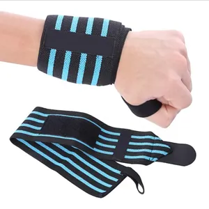 Impression de logo personnalisé - Bandes de poignet réglables en néoprène de 180 pouces, anti-UV, respirantes, pour la musculation, avec fermeture auto-agrippante pour le pouce - Product Image 3