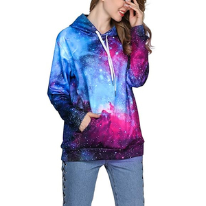 Ventes en gros de sweats à capuche pour femmes respirants et à séchage rapide, impression par sublimation, service OEM, légers, de haute qualité - Product Image 1