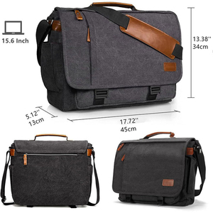 New Men's Casual Business Sport style Large capacity Customizable Durable Water-resistant Single-shoulder <b>Laptop</b> Crossbody Bag - Product Image 2