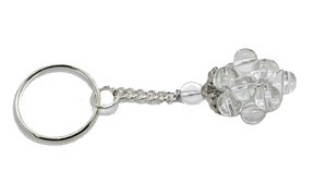 Llavero de cristal de alta calidad, con cuentas de cristal transparente en forma de uva, cuentas naturales, amuleto curativo, regalo para mujer - Product Image 3