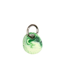 Latest Green Grass Resin Keychain Gunmetal Ring Minimalist Key Holder Bag <b>Charm</b> Stylish Car <b>Keyring</b> Fashion Accessory - Product Image 1