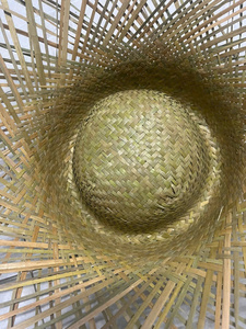 Sombrero de Paja Deshilachado para Disfraz de Playa, Sombrero de Paja Tradicional Puertorriqueño para Adultos, Color Natural de Fábrica - Product Image 4