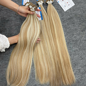 ผมต่อปลายเคราตินแบบชาวเวียดนามมีพันธะต่อผมมนุษย์ผมตรงสีดำธรรมชาติ - Product Image 4