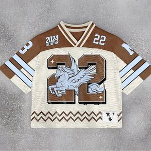 T-shirt OEM pour femme à manches longues et col en V profond, impression sérigraphique de haute qualité, personnalisable, avec patchs brodés en toile, tissu éponge et maille - Product Image 4