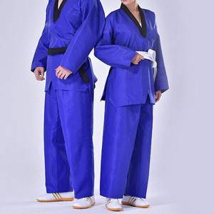 Uniformes de Taekwondo de Fabricante Profesional, 100% Algodón, Color Personalizado, Ropa de Competición para Artes Marciales Unisex para Adultos - Product Image 3