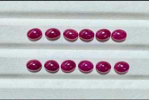 Lot de pierres précieuses en rubis naturel taillé ovale de Chanthaburi, Thaïlande, pierres en vrac de haute qualité pour la fabrication de bijoux, bagues, pendentifs - Product Image 4