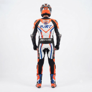 Combinaison de course Zonda Premium pour homme, 1 pièce, en cuir de vache véritable/cuir de kangourou, style MotoCP, combinaison de course sur circuit, niveau de protection 2 - Product Image 2