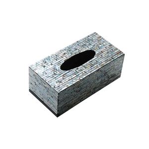 Cajas de pañuelos de perlas para decoración del hogar, caja de pañuelos decorativa de lujo hecha a mano en Vietnam - Product Image 1