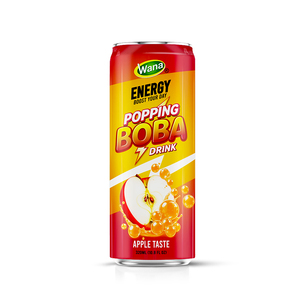 Wana Popping Boba Sabor Arándano 320ml Lata de Aluminio Té Verde Saludable Refrescante OEM - Product Image 5