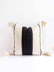 Modern Country Decorative Stripe Throw Pillow <b>Cover</b> Farmhouse Black and White Stripe Cushion <b>Cover</b> - Product Image 5