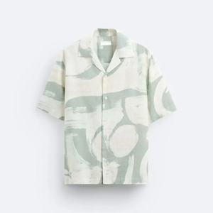 Chemise hawaïenne à manches courtes boutonnée à imprimé floral de haute qualité pour hommes - Product Image 5