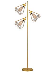 Modern Brass Floor Lamp Industrial Design Adjustable Height E26 Base LED <b>Light</b> Source Warm White 2700K Residential Use - Product Image 3