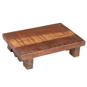 Plato Elevado de Acacia, Soporte de Madera Estilo Rústico para Exhibición en Escritorio, Base de Madera Natural Moderna - Product Image 6