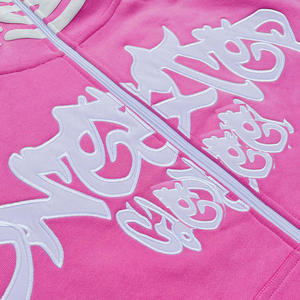 Sudadera con capucha y cremallera completa, estilo streetwear para marcas, de algodón y forro polar, personalizada, de gran tamaño, con MOQ bajo. - Product Image 3