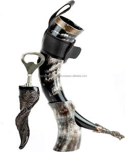Corne à boire Viking polie de qualité supérieure écologique fabriquée à la main pour restaurant à domicile et hôtel d'Inde - Product Image 1