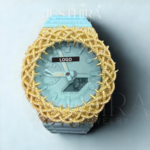 Trendy Diamond Wrist Watch Premium Moissanite Diamond Watch Luxury G-Sh0ck Diamond Bezel Watch in Best Price Ever - Product Image 2